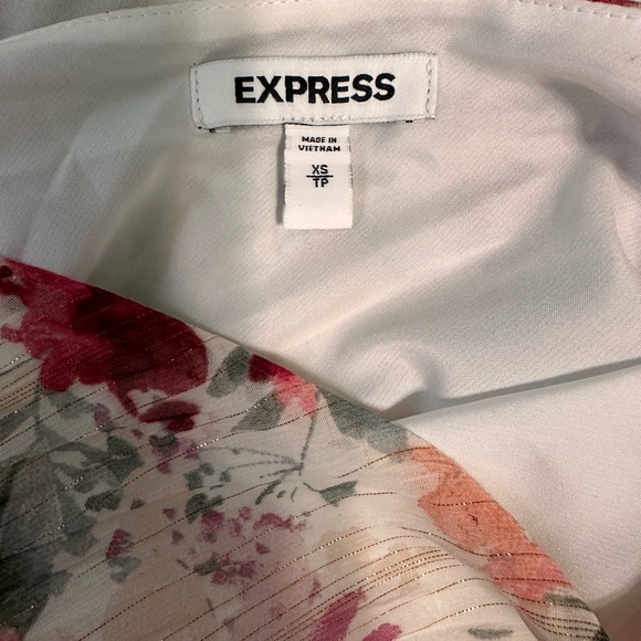 Express Floral One Shoulder Wrap Front
Ruffle Romper - Picture 3 of 4